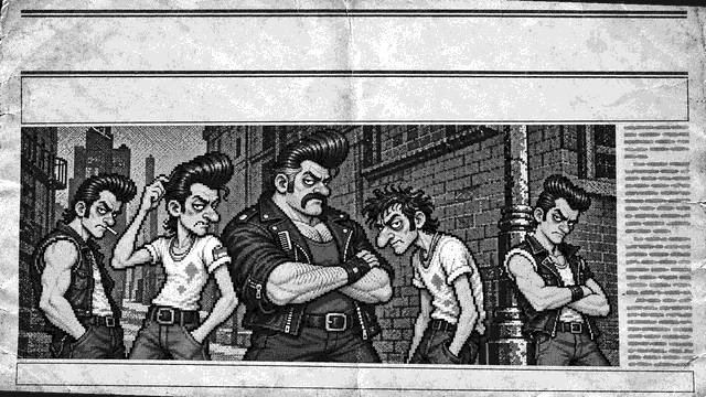 Chapter one card from the game, printed as a newspaper page